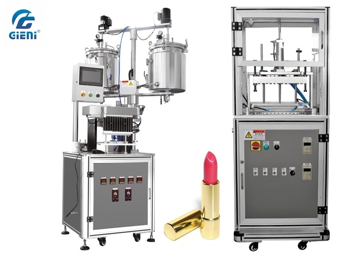Durable Cosmetic Cream Filling Machine 12 nozel dengan Air Blowing Type Mold Releaser