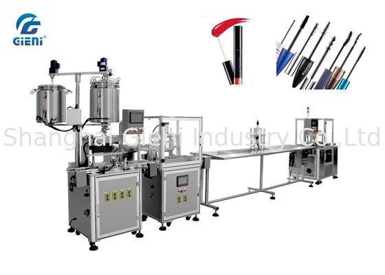 Glitter Material Lip Gloss Filling Machine Dengan Sistem Servo Capping