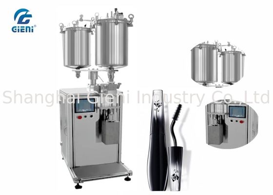 Tipe Ekonomi Mascara Filling Machine Dua Nozel dengan Double Tank