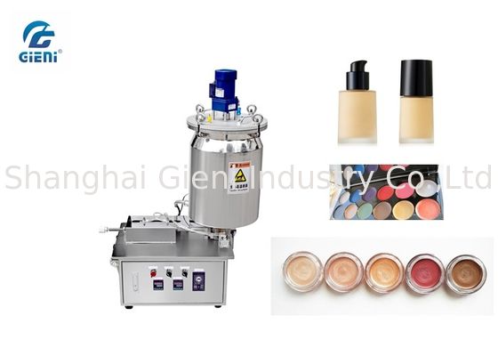 Stainless Steel Dibentuk Kosmetik Filling Machine 10L-50L Dengan Lapisan Ganda