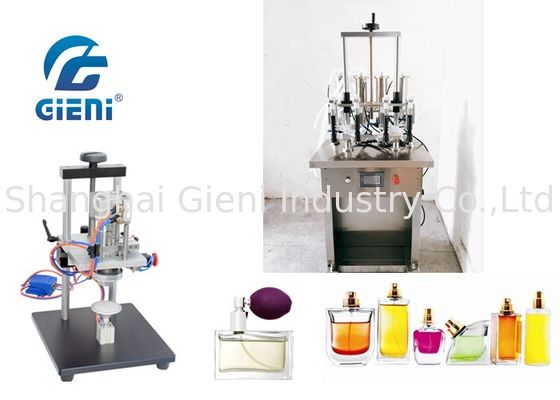 4 Nozel Semi Auto Nail Polish Mesin Manufacturing 10-20bot / Min Dengan Crimper