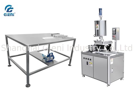 Sepuluh nozel Lipstick mengisi mesin dengan mesin pelepas vakum sederhana