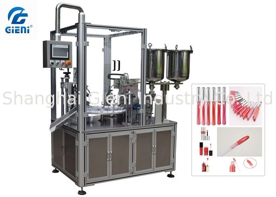 Rotary Color Cosmetic Mascara Filling And Capping Machine Jenis Otomatis