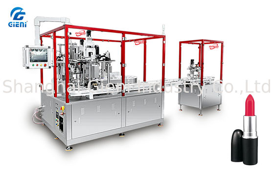 Mesin pengisi lipstik silikon untuk 1300pcs per jam dengan kolom profil Euro Standard Aluminium