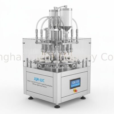 JQR-02C Rotary CC Cream Filling Machine dengan 24-30 Siklus/Minut, Keakuratan ±0,1g, dan Sertifikasi CE