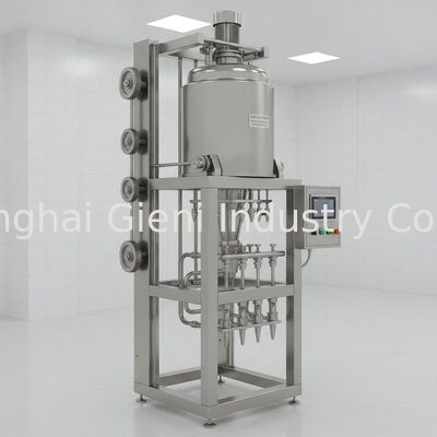 Mesin Pengisian Panas Sanitasi dengan Tangki Stainless Steel SUS316L Angkat Naik Turun dan Pemanasan Jalur Penuh untuk Pengisian Kosmetik