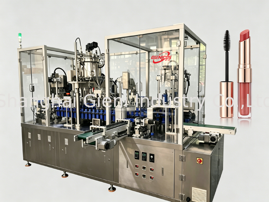 JQH-02 Mesin Pengisian Lipgloss Berkecepatan Tinggi dengan Output 80 PCS/MIN dan Bahan SUS304 Dengan Teknologi Servo Piston