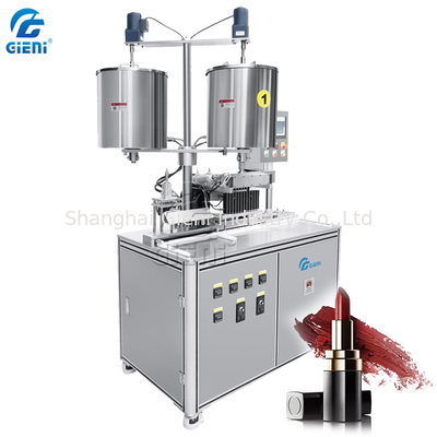 Harga yang bagus 12 Nozel Aluminium Metal Mold Lipstick Filling Machine 20L Tangki Pemanas Ganda on line
