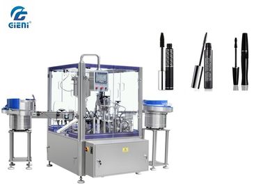 Harga yang bagus PLC Kontrol Piston Mengisi Mesin 1-30ML Volume untuk 3d Fiber Lash Mascara on line