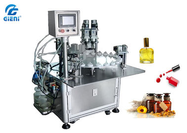 Harga yang bagus Rotary Type Nail Polish Filling Machine Kontrol PLC Dengan 30 Botol Per Menit on line