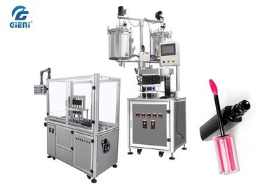 Harga yang bagus High Precision Lip Gloss Filling Machine dengan Servo Motor Capper on line