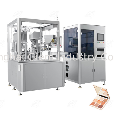 Harga yang bagus Servo jenis robot kompak makeup kosmetik bubuk mesin penekan on line