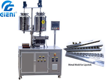 Harga yang bagus 12 Lubang Cetakan Logam Warna Kosmetik Mengisi Mesin Lipstik Molding Machine on line