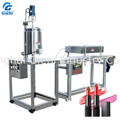 Harga yang bagus SUS316L Hand Pour Lip Balm Filling Machine Dengan Tangki Pencampur Pemanas 20L on line
