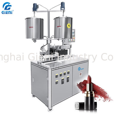 12 Nozel Aluminium Metal Mold Lipstick Filling Machine 20L Tangki Pemanas Ganda