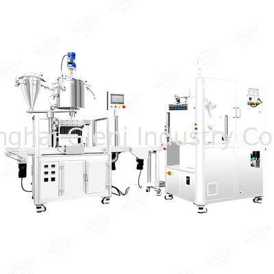 Robot ABB Lini Produksi Mesin Pengisi Lip Gloss Maskara Penuh Otomatis