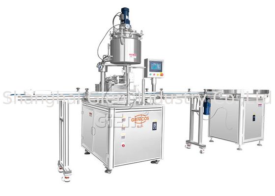 45pcs / Min 100ml Concealer Cream Mesin Pengisi Kosmetik Dengan Pengangkatan Nosel