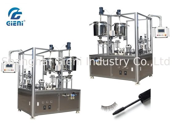 Mascara Brush Semi Automatic Filling Machine Dengan Dua Nozzels