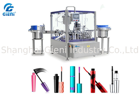 Mesin Rotary Tipe Automatic Cosmetic Filling PLC Kontrol 1-30ml Kapasitas