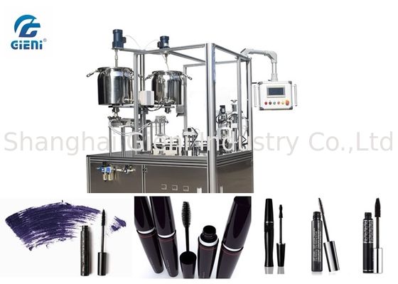 15L Bahan Tank Mascara Filling Machine Pemanasan Fungsi Dengan 24 ~ 30pcs / Min Capacity
