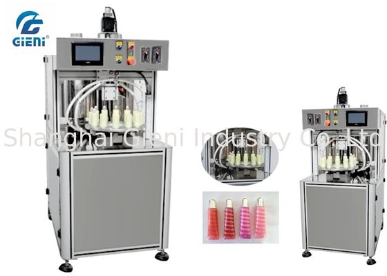 Multi-Warna Spiral Lip Gloss Filling Machine dengan 12L Tank