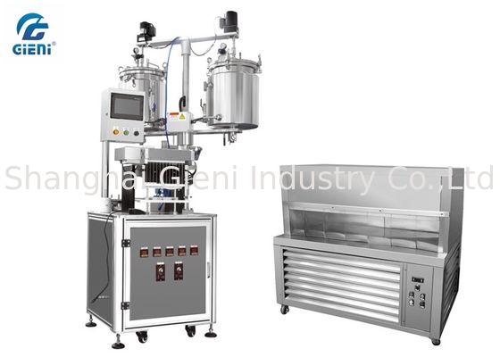 12 Nozel Mesin Lip Balm Filling Dengan Platform Pembekuan Kompresor Ganda