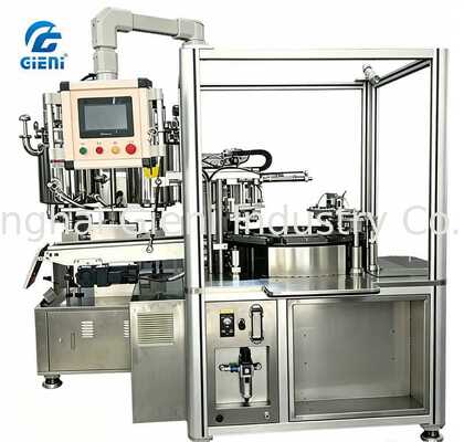 Mesin Pengisian Kosmetik Rotary Berkecepatan Tinggi dengan Servo Motor Driven Multi-Layer Precision untuk 24-30 Siklus Per Menit