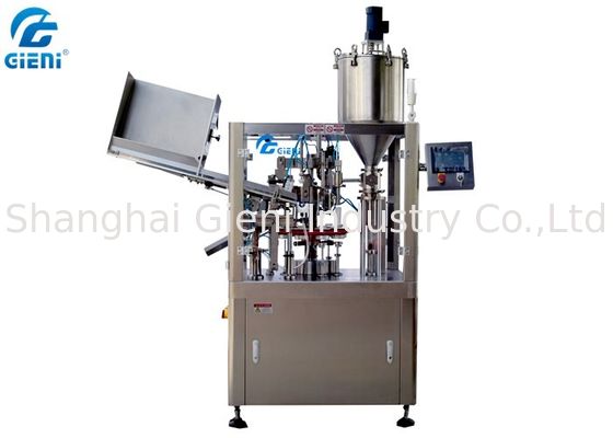 Servo Driven Semi Automatic Tube Filling Dan Sealing Machine Untuk Makeup Cream