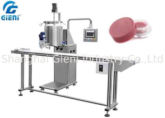 Semi - Auto Gear Pump Lip Gloss Filling Machine untuk Bahan Viskositas