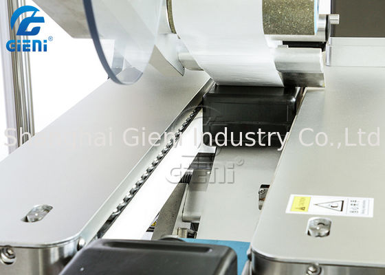 91mm Belt 250pcs / Min Kosmetik Mesin Pelabelan Sisi Ganda