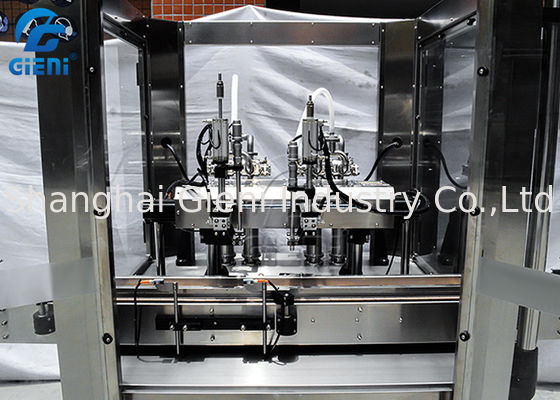 Mesin Pengisi Kosmetik Bergerak Linear Liquid 2 Nozel