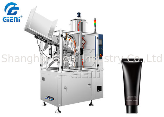 40ppm 250ml Lipgloss Tube Filling Sealing Machine Didorong Servo