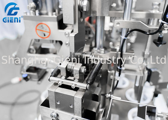 40ppm 250ml Lipgloss Tube Filling Sealing Machine Didorong Servo