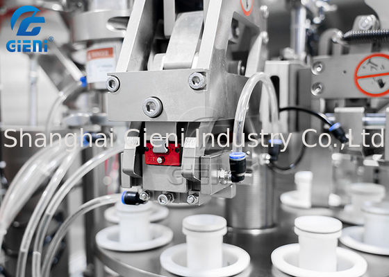 40ppm 250ml Lipgloss Tube Filling Sealing Machine Didorong Servo