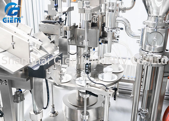 40ppm 250ml Lipgloss Tube Filling Sealing Machine Didorong Servo