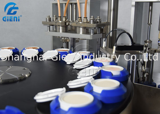 Mesin Pengisi Kosmetik Rotary 20ml Untuk BB Foundation Cream 30pcs / Min