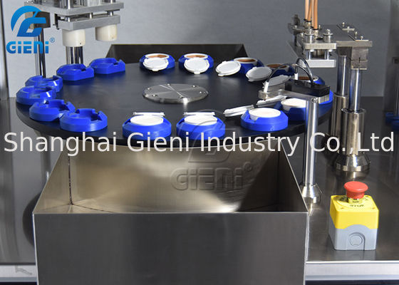 Mesin Pengisi Kosmetik Rotary 20ml Untuk BB Foundation Cream 30pcs / Min