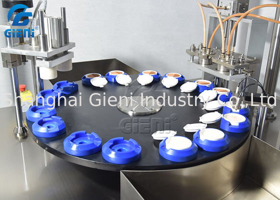 Mesin Pengisi Kosmetik Rotary 20ml Untuk BB Foundation Cream 30pcs / Min