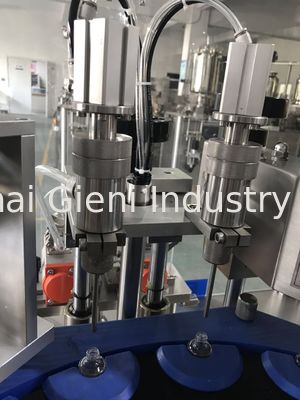 Mesin Capping Mengisi Cat Kuku 45pcs / Min Dengan 2 Nozel