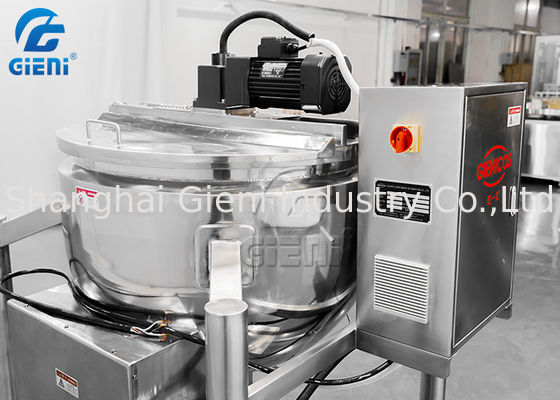 Tangki Peleburan Lipstik 300L 60rpm Dengan Mixer Lapisan Ganda