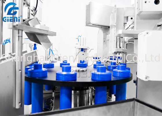 Mesin Pengisian Dan Capping Rotary Semi Otomatis Untuk Maskara Atau Lip Gloss