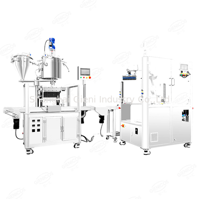 Harga yang bagus Robot ABB Lini Produksi Mesin Pengisi Lip Gloss Maskara Penuh Otomatis on line