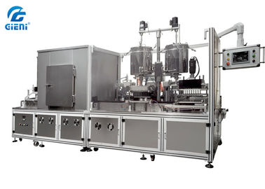 Harga yang bagus 20L Double Tank Lipstik Mengisi Mesin Pendingin Terowongan Daya 14kw on line