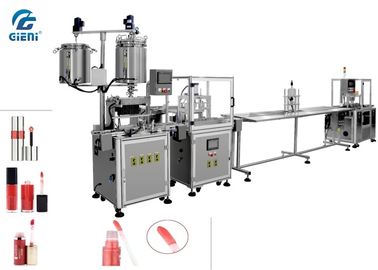 Harga yang bagus Semi-otomatis Lip Oil Filling Machine dengan Mixing Tank, Linear Type on line