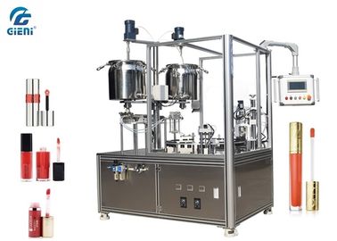 Harga yang bagus High Precision Kosmetik Filling Machine 2 Kepala Dengan Motor Servo Untuk Lip Gloss on line