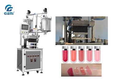 Harga yang bagus 20L Double Layer Tank Lip Gloss Mesin Produksi Dengan Servo Motor on line