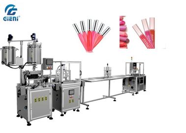 Harga yang bagus Mengisi Model Statis Lip Oil Filling Machine 60 ~ 84pcs / Min Untuk Wadah Berbeda on line