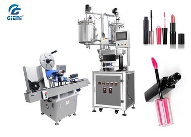 Harga yang bagus Pearl Essence Mateials Lipstick Filling Machine 9kw Dengan Horizontal Labeller on line