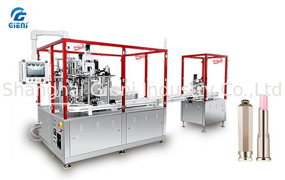 Mesin Penuh Mascara Tipe 12 Piston Linear dengan Servo Capping. 84 PCS/Min.