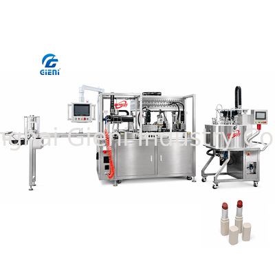 GLU-900 Mesin Pengisi Lipstick Mold Preheating Remelting System Integrasi Leister Hot Air 30L Peralatan Tangki
